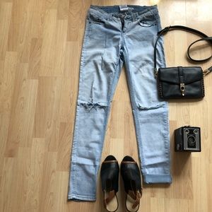Parasuco ripped high rise skinny jeans